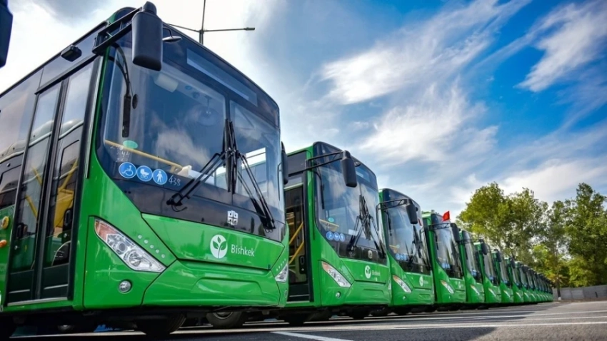Скоро в Бишкек прибудет еще 95 новых 12-метровых автобусов