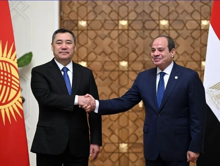 Садыр Жапаров встретился с президентом Египта Абдель-Фаттахом Ас-Сиси