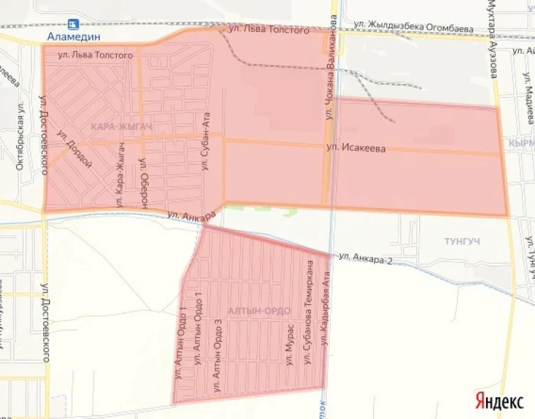 Внимание! Временное отключение воды (схема)