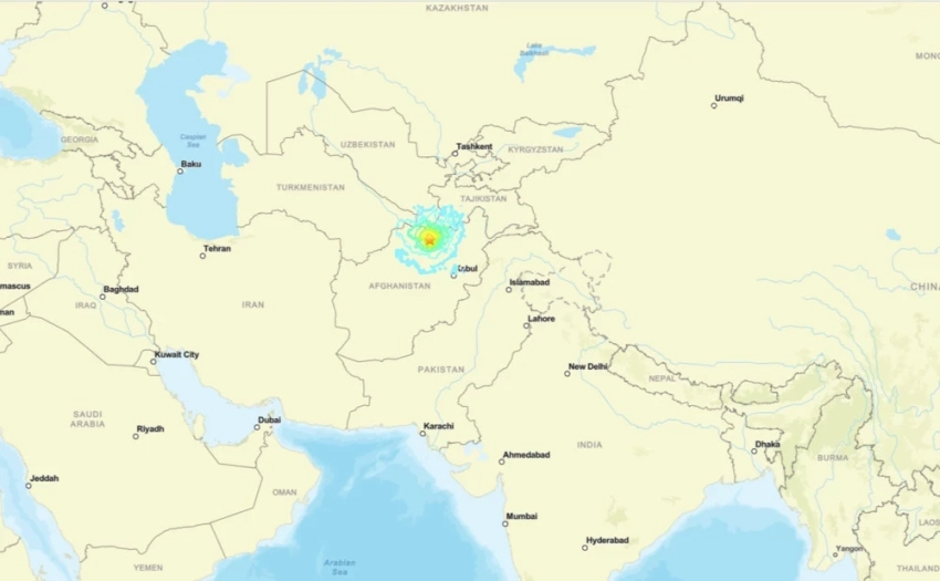 В Афганистане произошло землетрясение магнитудой 6,8, есть жертвы и разрушения. Толчки ощущались в Узбекистане и Казахстане
