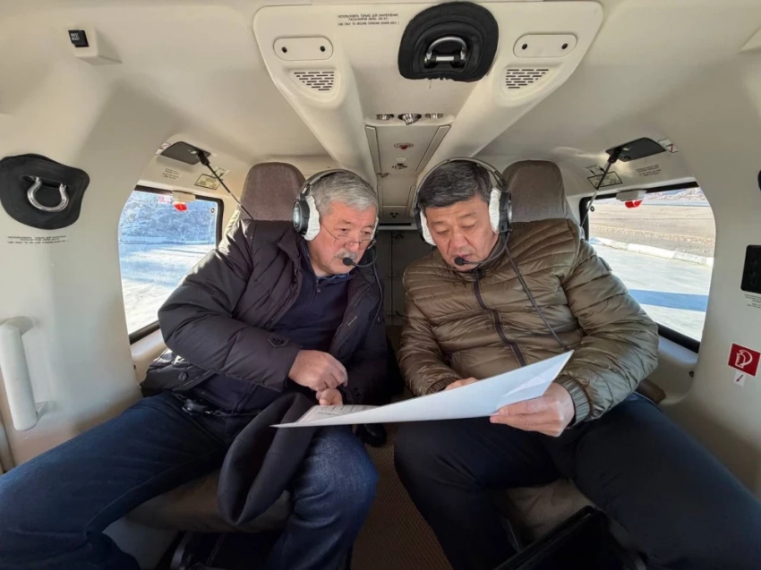 Адылбек Касымалиев осмотрел объекты ирригации и водохранилища Чуйской области