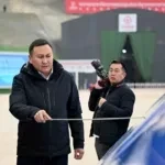 Адылбек Касымалиев ознакомился с ходом строительства тоннеля на участке железной дороги «Китай – Кыргызстан – Узбекистан»