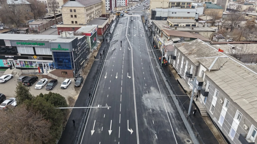 Улица Навои в Оше введена в эксплуатацию