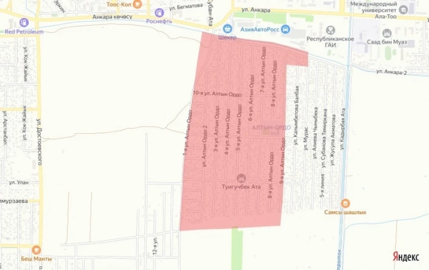 Один из районов Бишкека 29 декабря останется без холодной воды на весь день (карта)