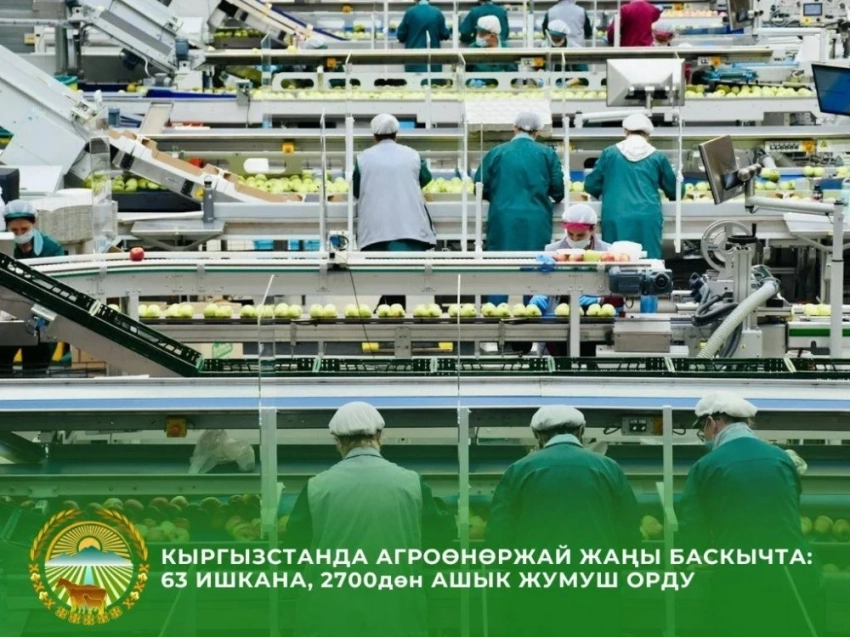 Минсельхоз КР: 2025-жылдын жыйынтыгы боюнча 63 жаңы ишкана ишке киргизилди
