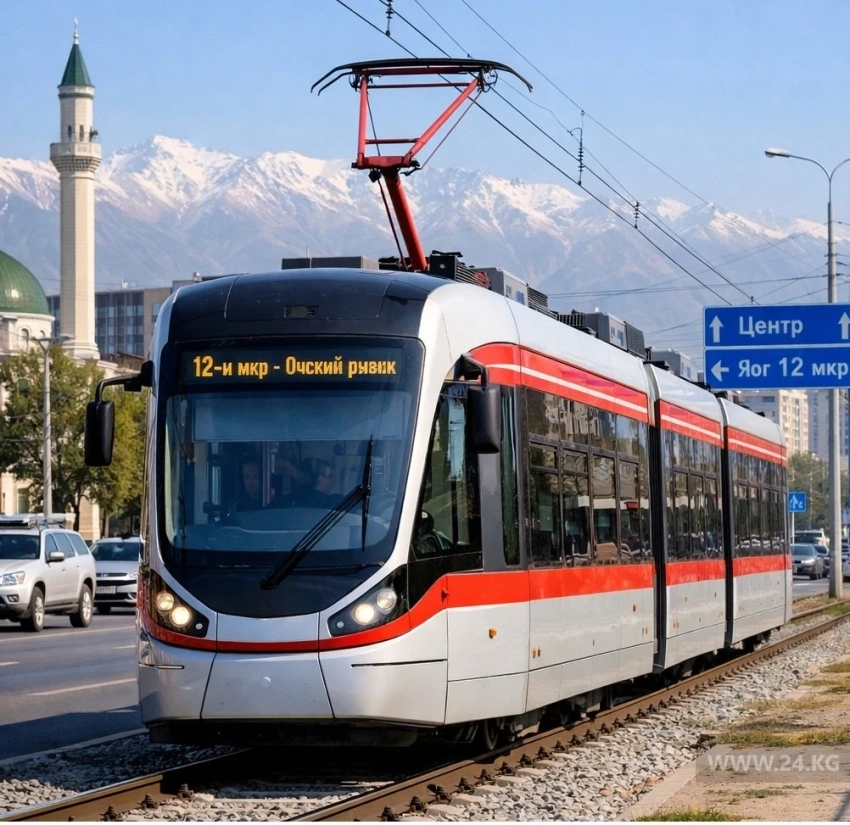 Трамвай түштүк Бишкек аркылуу: жаңы линия 12 микрорайондон борборго чейин тартылгысы келет