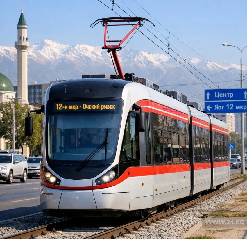 Трамвай түштүк Бишкектен: линия 12-микрорайондон борборго чейин тартылгысы келет