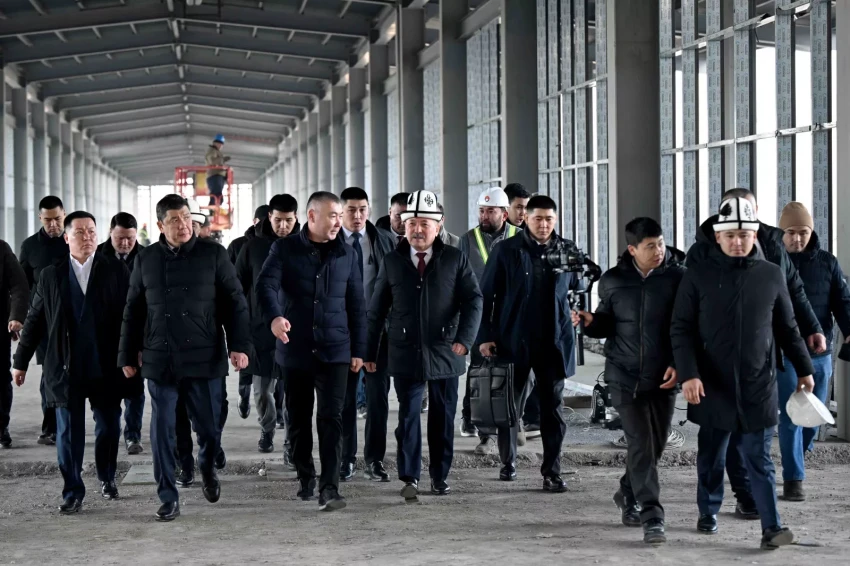 Adylbek Kasymaliev inspected the construction of the largest infrastructure projects in Bishkek