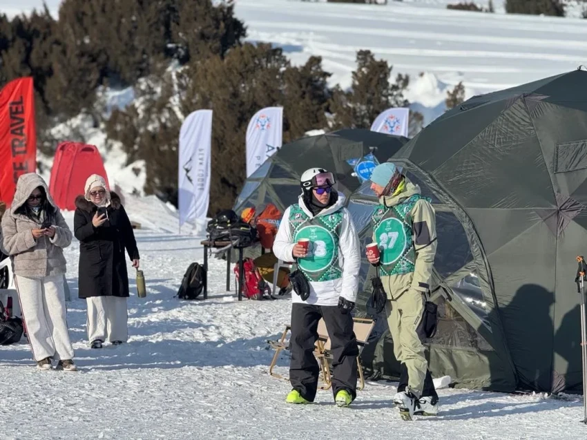 The international freeride tournament is taking place at "Ala-Too Resort"