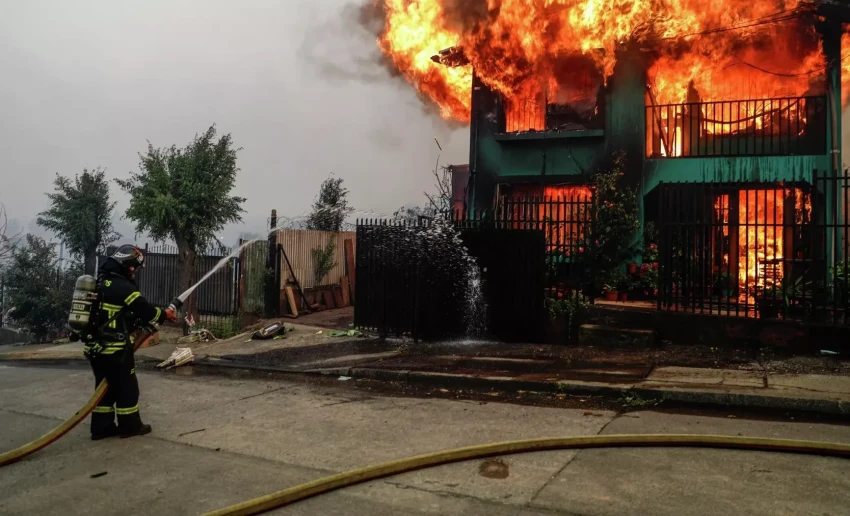 Wildfires Rage in Chile