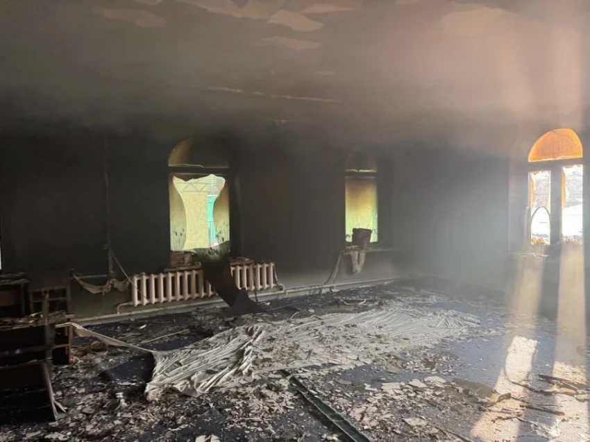 Fire in the capital mosque extinguished