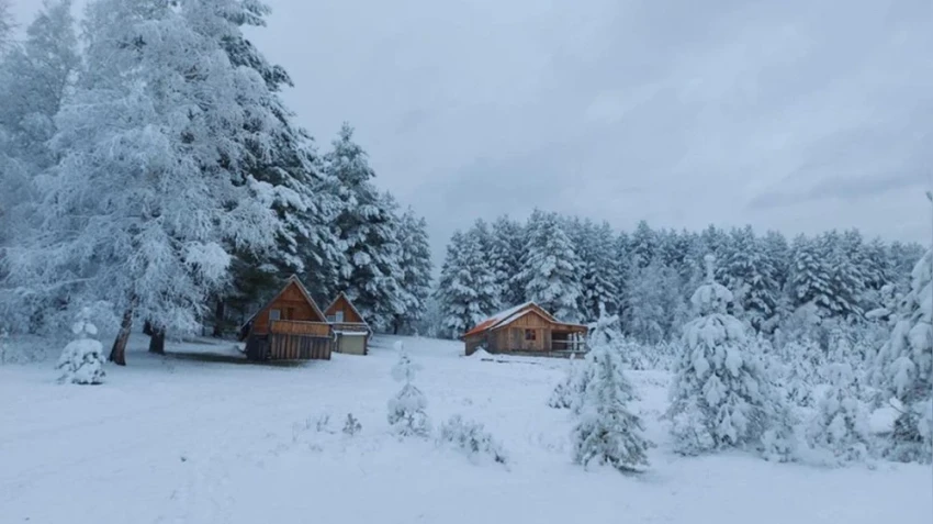 В северной Монголии за ночь температура опустилась до минус 45.2 °C