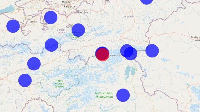 An earthquake with a magnitude of 3.5 occurred in Tajikistan near the border with Kyrgyzstan.
