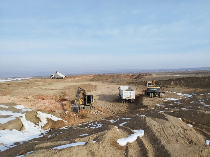 In the Batken Region, work has begun on the installation of a drip irrigation system