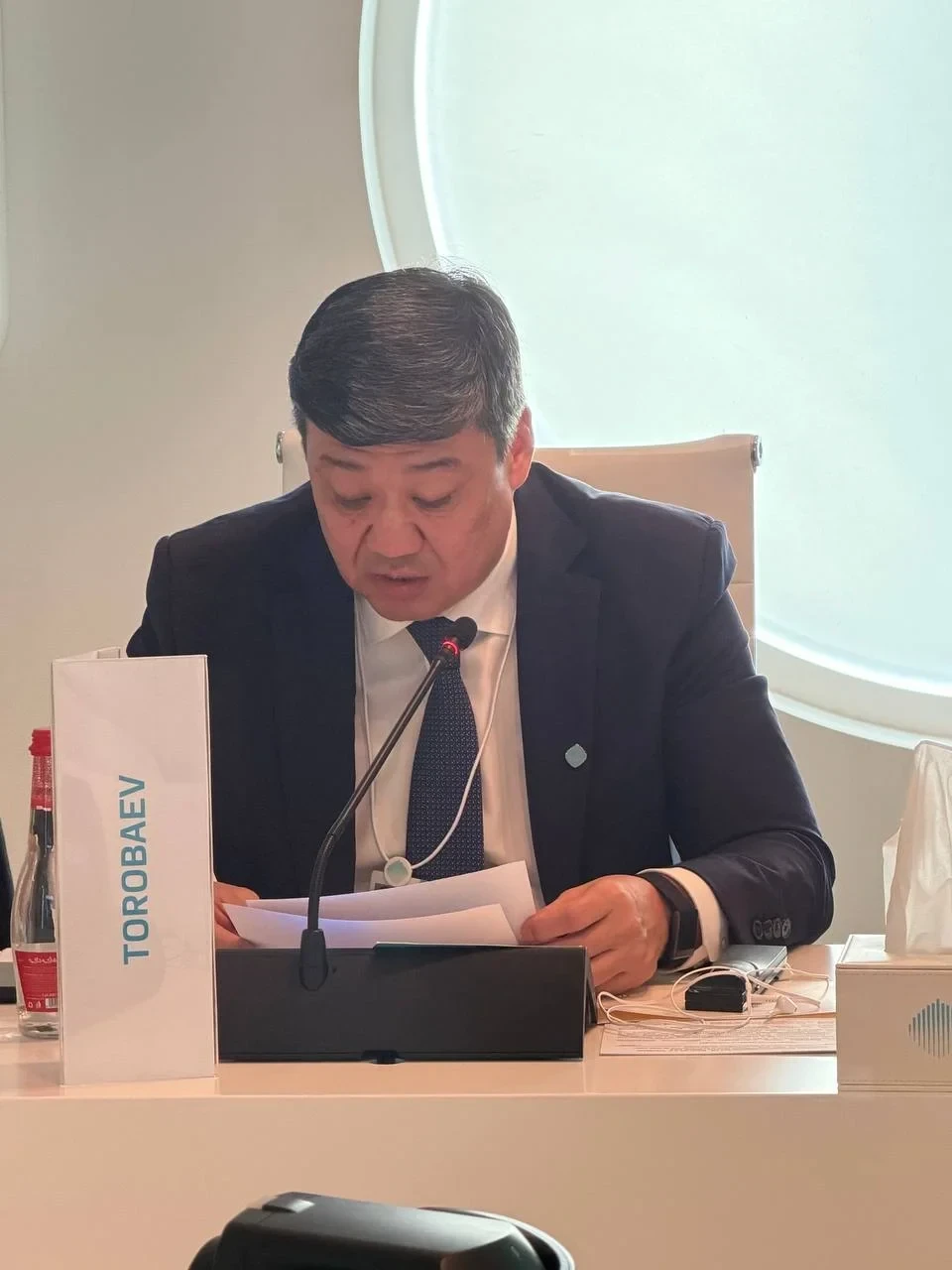 Kyrgyzstan at the summit in Dubai called water security a key global issue