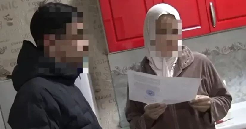 Members of the women's cell of "Hizb ut-Tahrir al-Islami" detained in the Nooken district