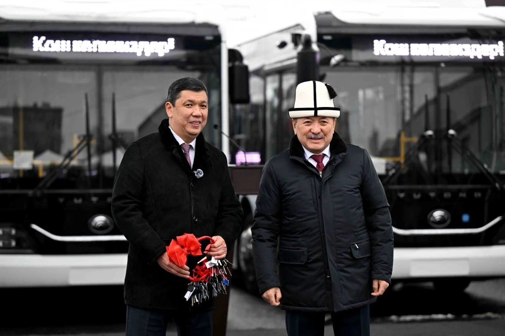 The Bishkek City Hall received 95 new buses and 42 units of special equipment