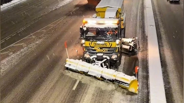 17 Centimeters of Snow Fell in Almaty