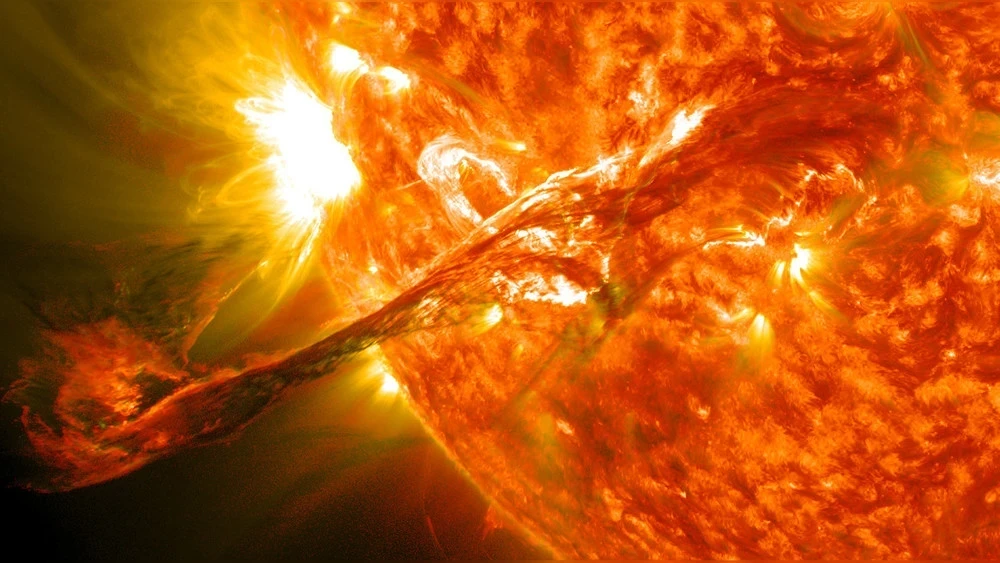 The strongest flare on the Sun occurred after the anomaly in early February.