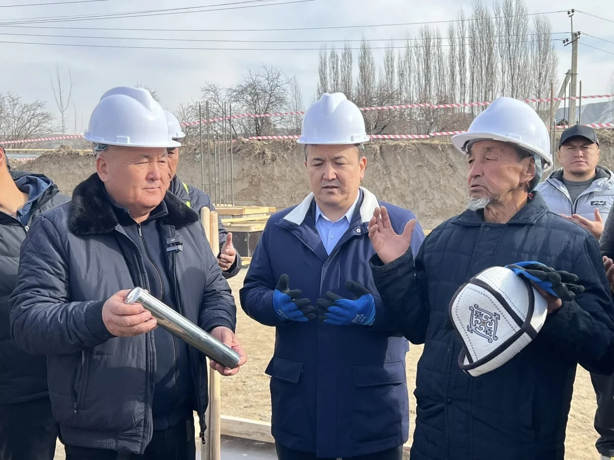Construction of a new building for School No. 37 has begun in Osh
