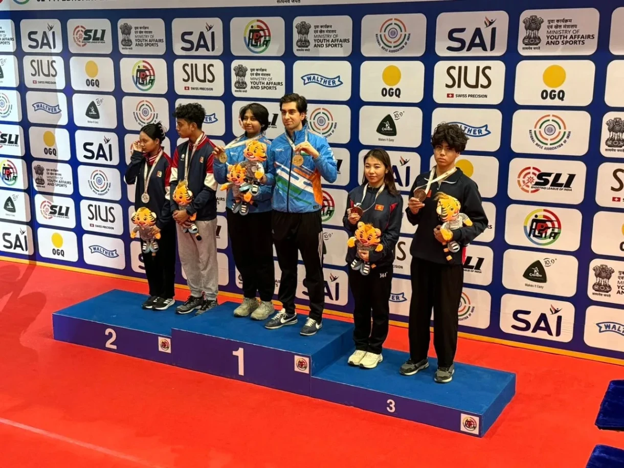 Athletes from Kyrgyzstan Won Bronze Medals at the Asian Shooting Championship