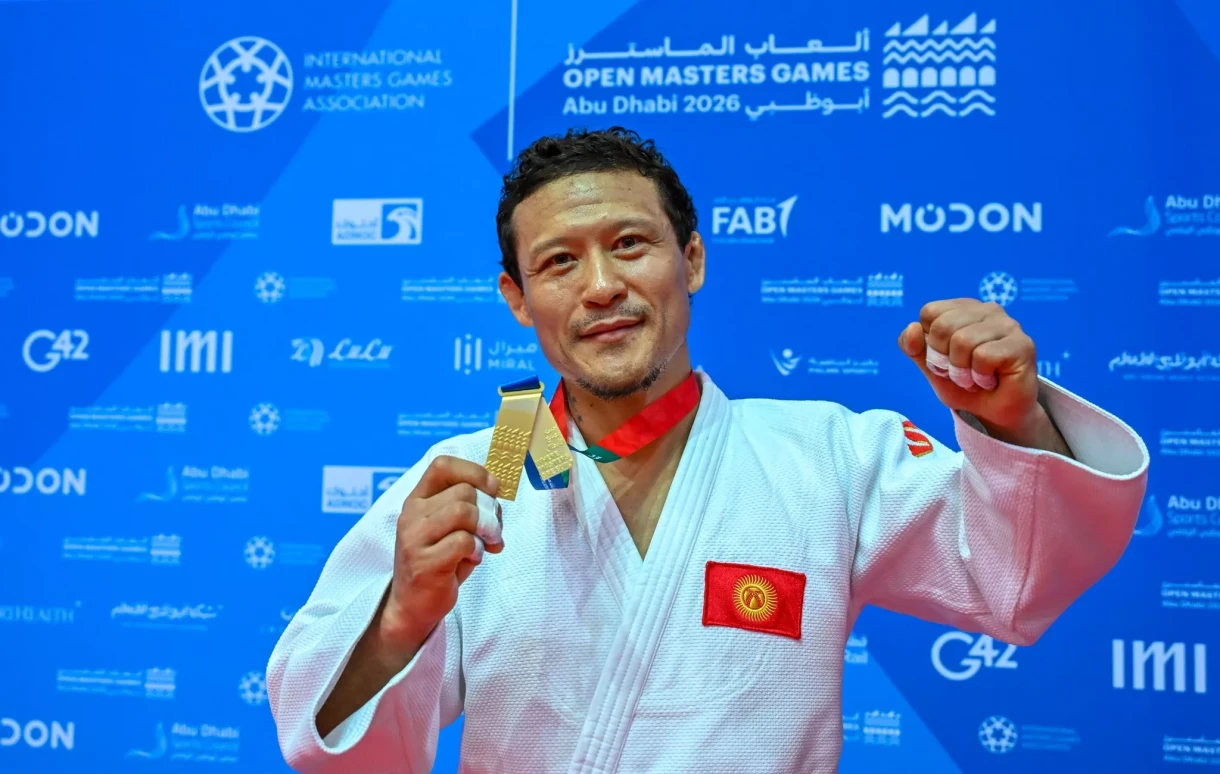 Kyrgyzstani judoka Islam Bayalinov won gold at the Open Masters Games