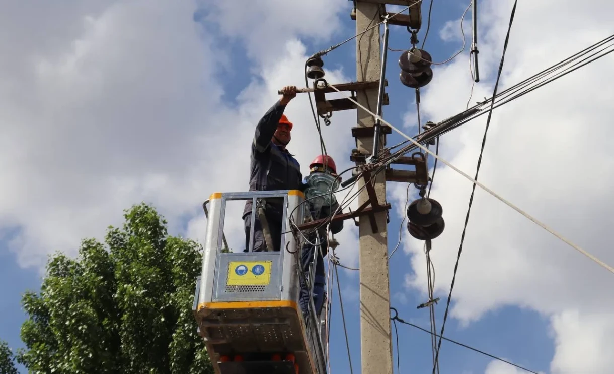 In the Bakai-Ata District, overhead power lines will be repaired