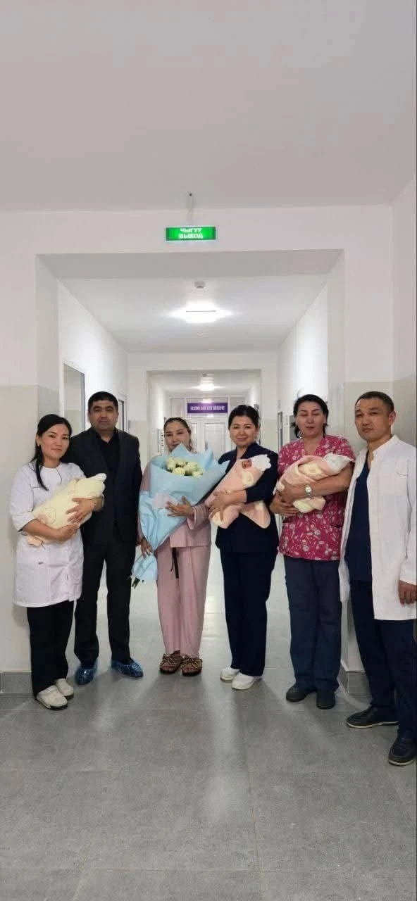 In the Osh Interregional Hospital, the first triplets of 2026 were born
