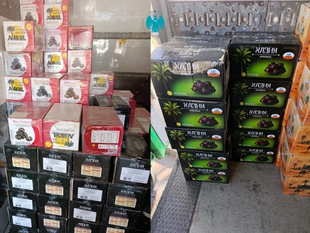 Налоговики пресекли незаконный ввоз 7,6 тонны фиников