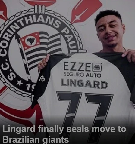 Football star Jesse Lingard signs contract with "Corinthians"