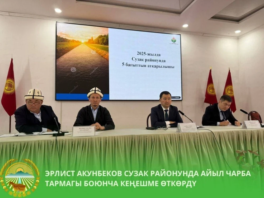 Глава Минсельхоза проинспектировал подготовку к посевной в Сузакском районе