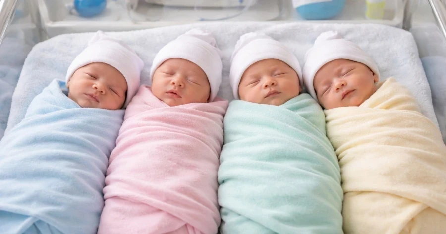В Оше 26 летняя женщина родила четверню