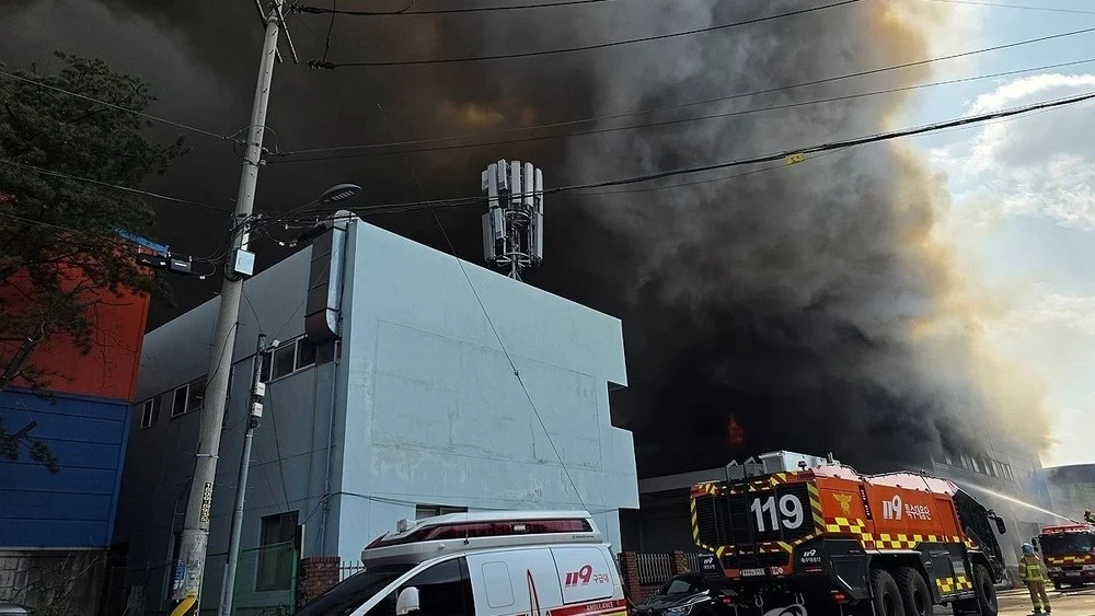 На заводе автозапчастей в Корее произошел пожар: 53 раненых, 14 числятся пропавшими без вести