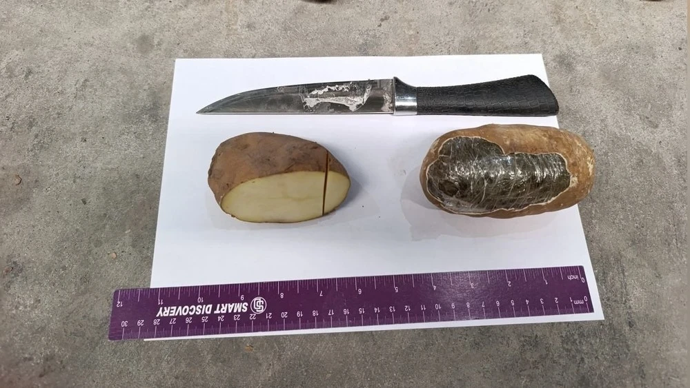 In Uzbekistan, the transit of hashish from Afghanistan to Russia disguised as potatoes was intercepted.