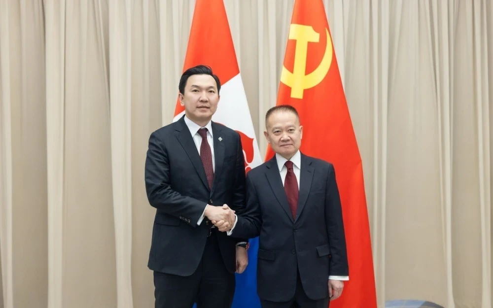 Chairman of the MNP Meets with Head of the International Relations Department of the CPC Central Committee