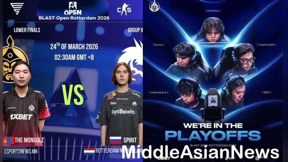 The MongolZ knocked out the Russian team Team Spirit from BLAST Open Rotterdam 2026 in CS 2. Video