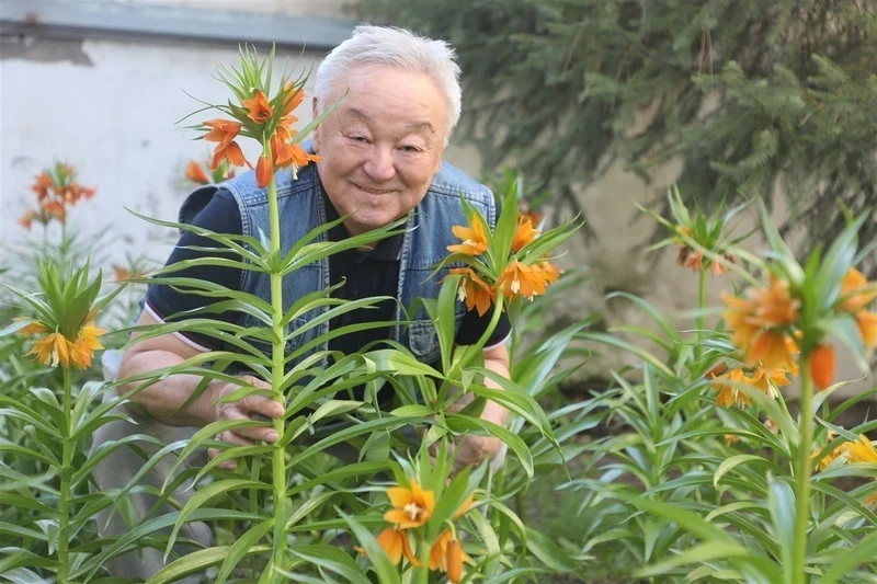 The rare flower Aigul has bloomed in Bishkek