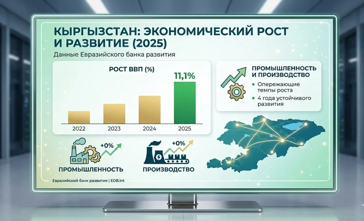 ВВП +11,1%. Кыргызстан сохраняет высокие темпы развития на евразийском пространстве