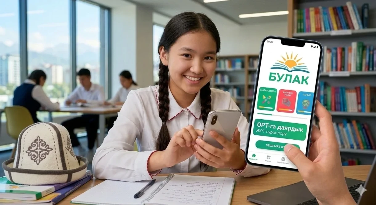 В Кыргызстане запустили бесплатное приложение «Булак» для подготовки к ОРТ