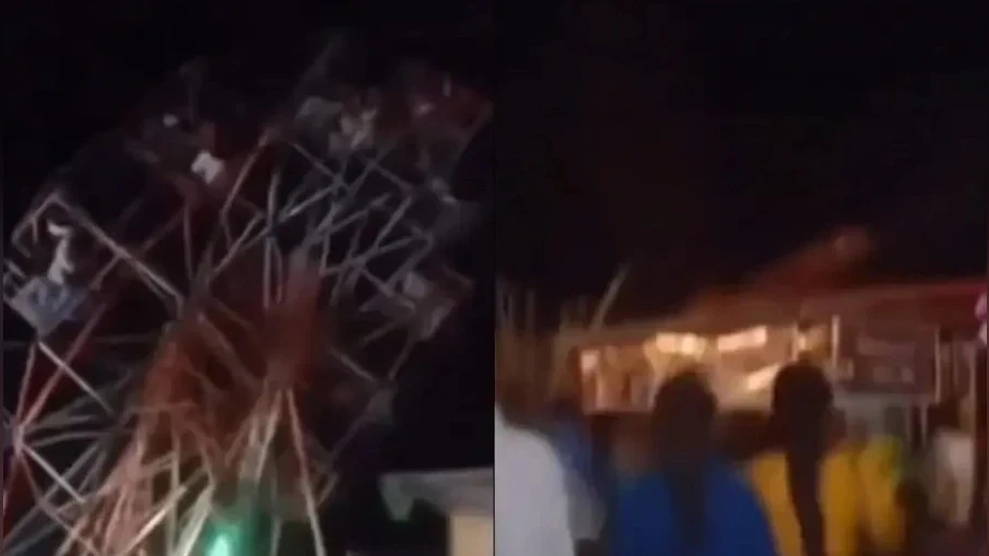 18 метрлик көз жоосун алган дөңгөлөк Индиядагы ярмаркада кулады, 30дан ашык адам жабыркады