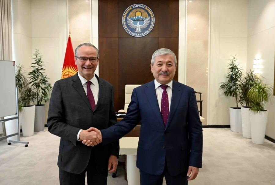 Адылбек Касымалиев принял государственного министра по делам Европы МИД Германии Гюнтера Крихбаума